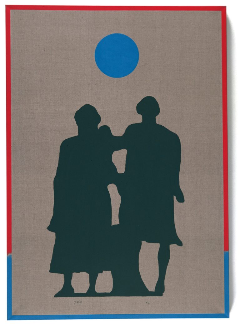 Goethe/Schiller, 1999, akryl, płótno, 170 × 120 cm