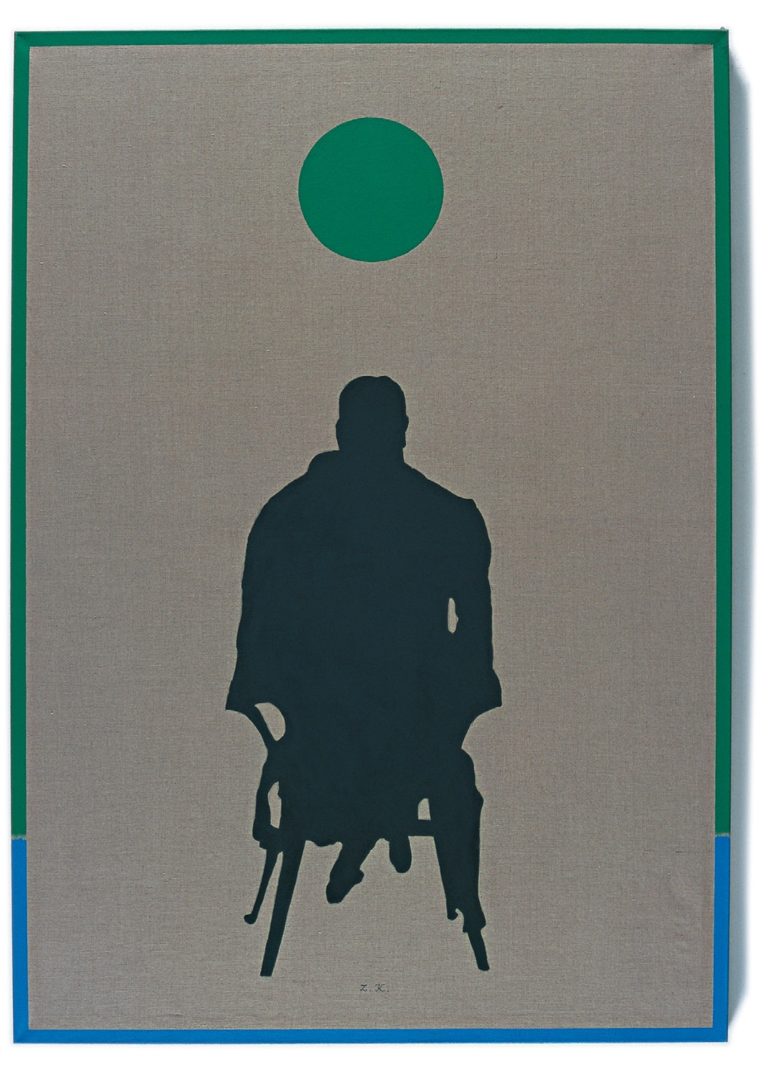 Zygmunt Krasiński, 1999, acrylic on canvas, 170 × 120 cm