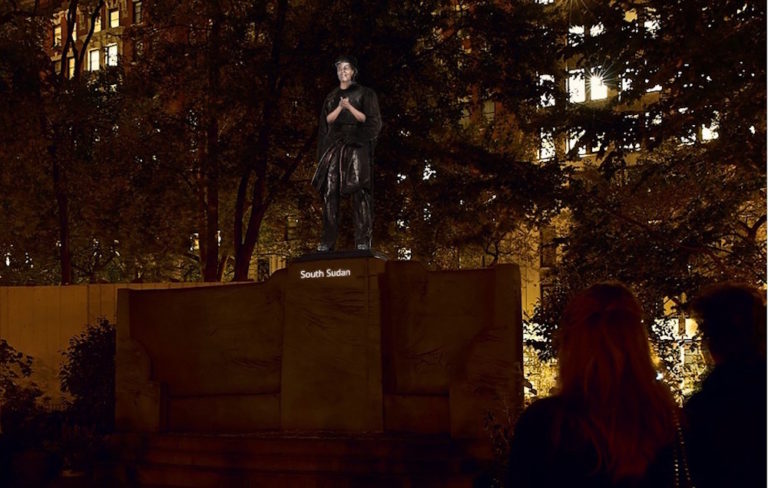 Krzysztof Wodiczko, Monument,  Madison Square Park, 2020