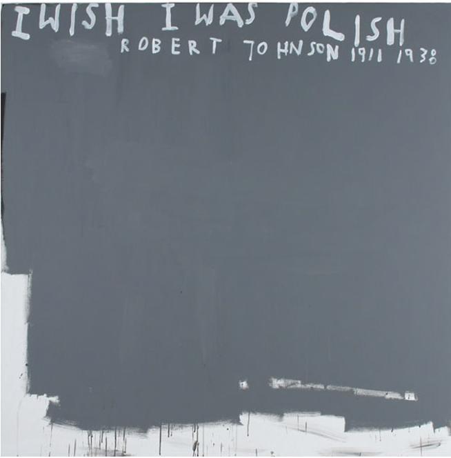 I WISH I WAS POLISH, ACRYLIC ON CANVAS, 160 X 160 CM, 2006