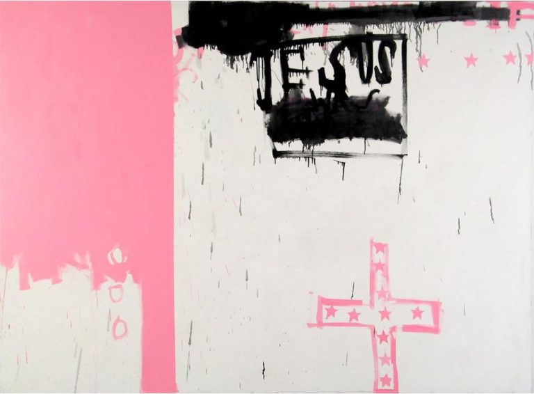 Jesus, akryl,olej na płótnie, 200 x 170 cm, 2003